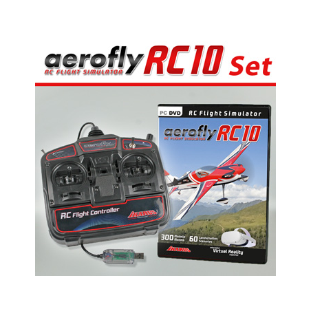 Aerofly RC10 with game commander