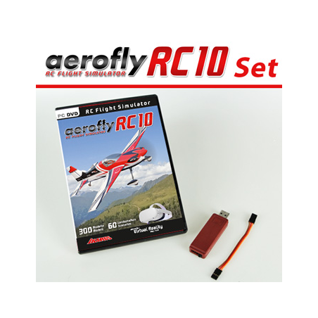 Aerofly RC10 with Graupner cord