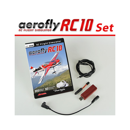 Aerofly RC10 with Futaba cord