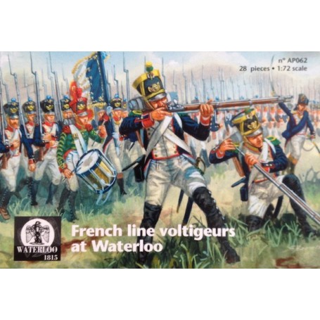 Figurini Linea Francese Voltigeurs a Waterloo x 28 pezzi