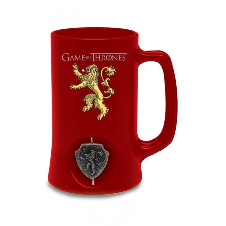  Game of Thrones Beer Glass 3D Rotating Lannister Black
