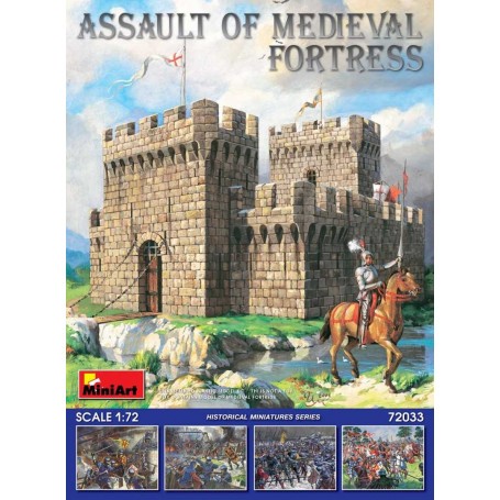  Assalto di Fortezza MedievaleKit include modelli di fortezza medievale con figure e unità d'assalto