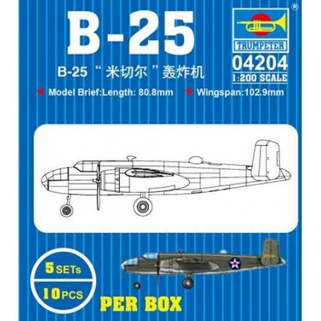 Kit modello North American B-25 (5 IN BOX)