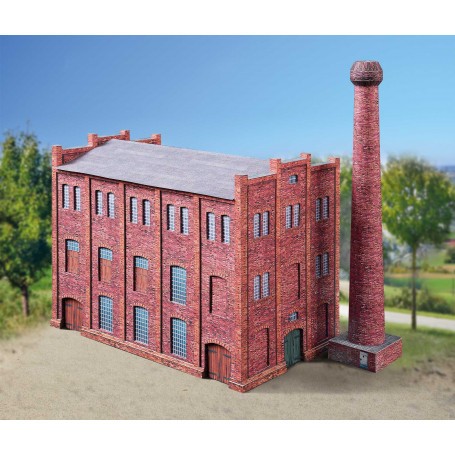Modello di cartone costruzione della fabbrica