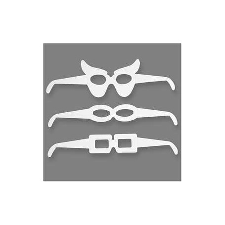 Imballaggio, scatole e stoccaggio Occhiali maschera, H: 4,5-10 cm, L: 32 cm, 16pz, 230 g