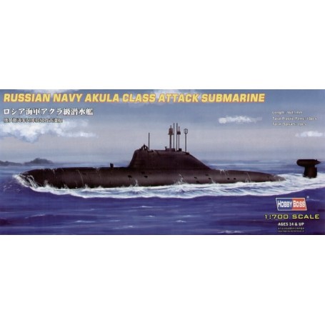 Modellini di barche Russian Navy Akula Class Submarine (submarines)