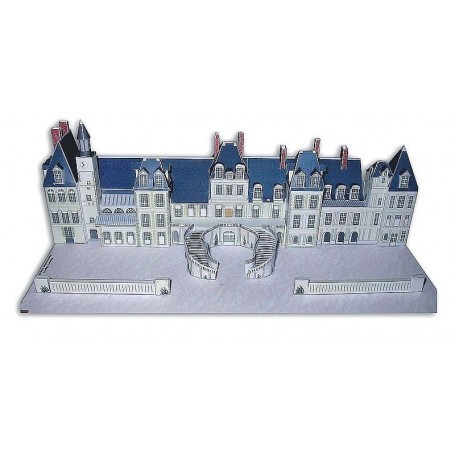 Modello architettura Modello anteriore del castello di Fontainebleau (77)