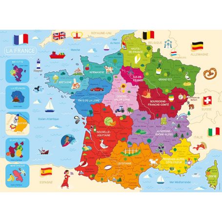   Puzzle 250 p - Mappa della Francia