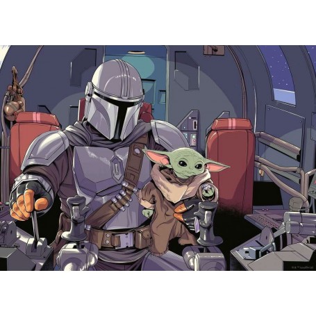  Puzzle di Star Wars The Mandalorian Cartoon (1000 pezzi)