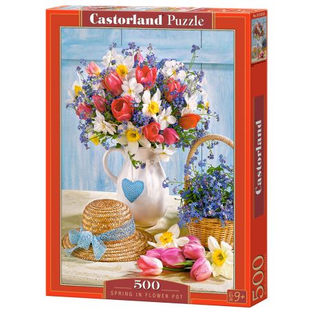  Puzzle Primavera in vaso di fiori
