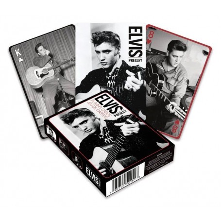  Gioco di carte da gioco in bianco e nero di Elvis Presley