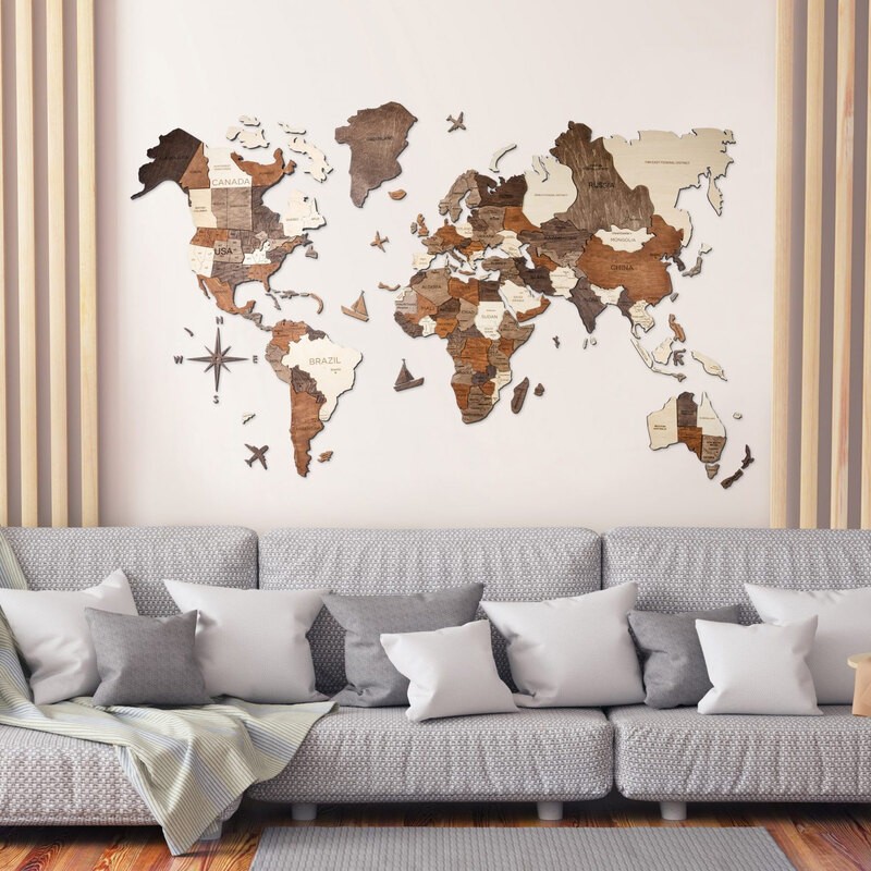 Mappa del mondo Enjoy the Wood ⋆ BE BOHEME - Blog di Viaggi