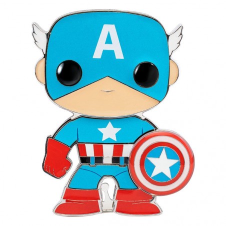  Marvel POP! Spilla Capitan America smaltata 10 cm