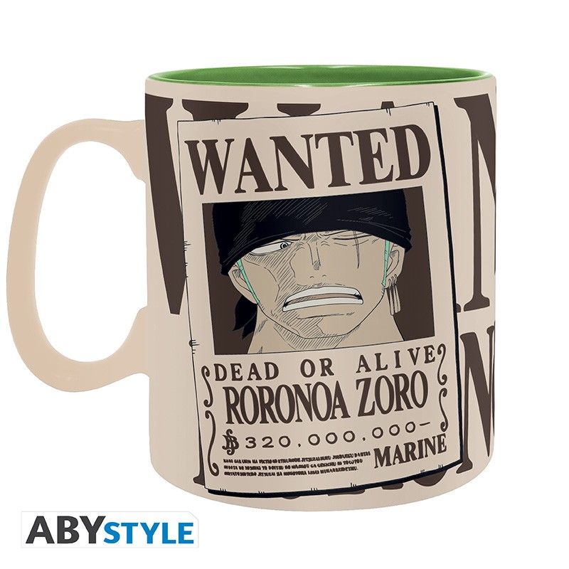 Abystyle ONE PIECE - Mug - 460 ml - Zoro & Wanted - con sca