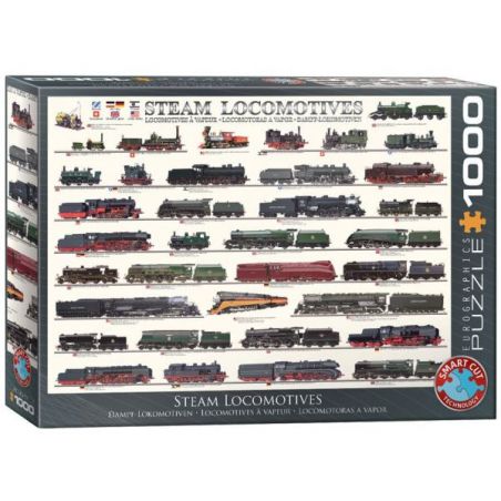  Locomotive a vapore Eurographics Puzzle 1000 pezzi