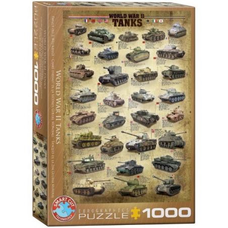  Puzzle Eurographics Tanks II Guerra Mondiale da 1000 pezzi