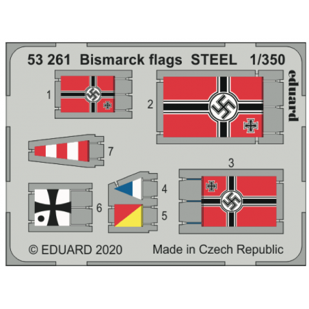  Bismark/Bismarck Battaglia navale tedesca STEEL 1/350