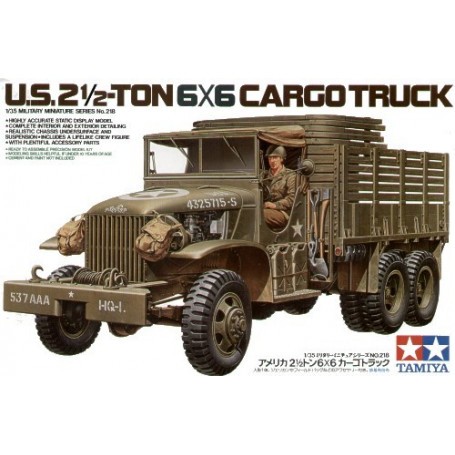 Kit Modello U.S. Type353 6x6 2.5ton truck with driver figure and decals for 4 vehicles