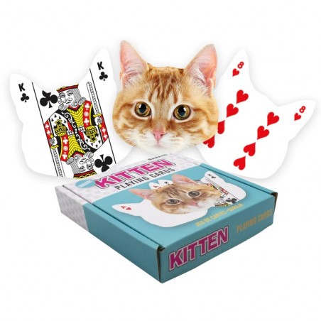  KITTEN SHAPED PLAYING CARDS