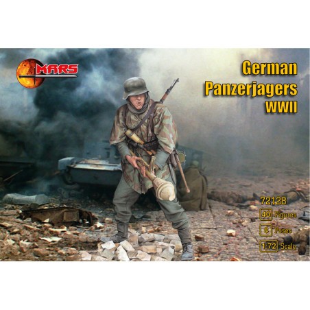 Figurini Panzerjager tedeschi (seconda guerra mondiale) 40 figure in 8 pose