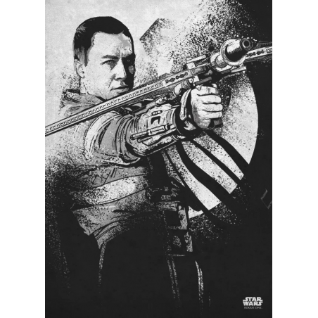  ROGUE ONE MORALITY - Poster magnetico in metallo 45x32 - Chirrut Imwe