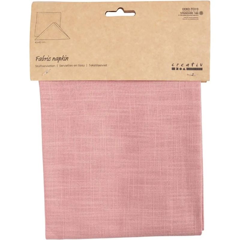 Cc hobby Tovaglioli di stoffa, rosa, misura 42 x 42 cm, 185