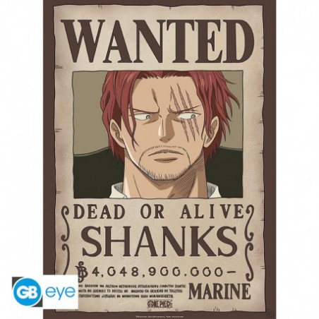  ONE PIECE - Poster "Wanted Shanks" (52x38)