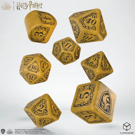  Harry Potter Hufflepuff Modern Dice Set - Yellow (7)