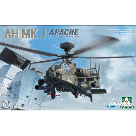 Modello di elicottero AH Mk.I Apache Attack Helicopter