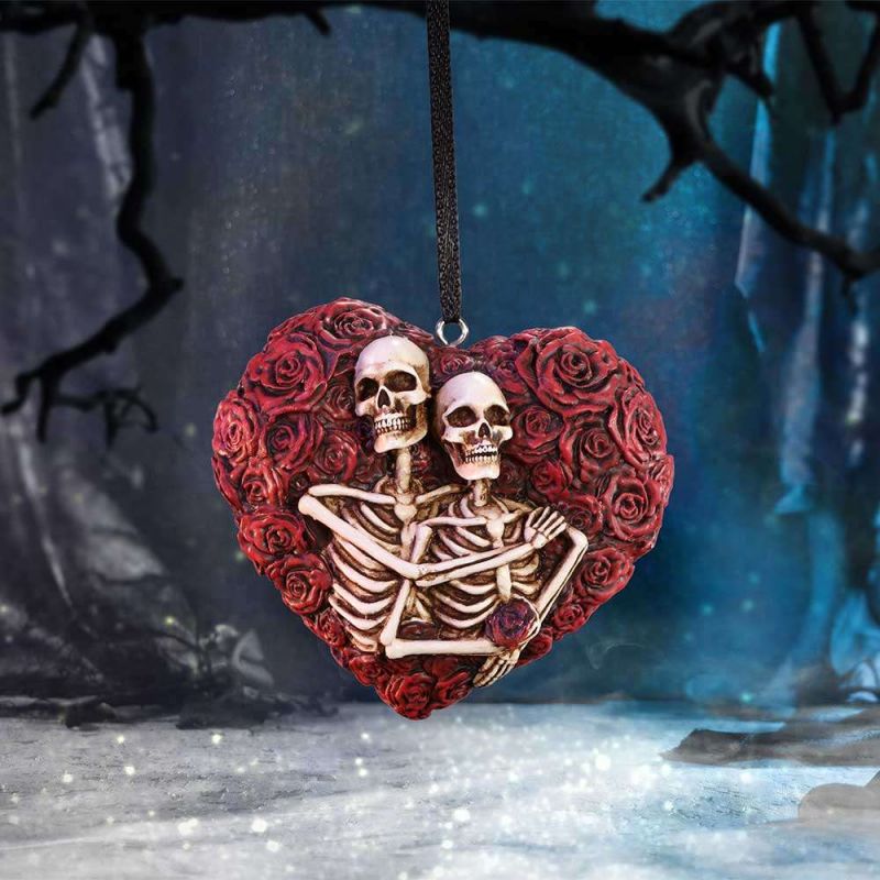 Nemesis now Love Skeleton Roses Hanging Ornament