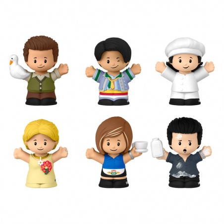 Figurina Friends pack 4 Fisher-Price Little People Collector minifigures 7 cm