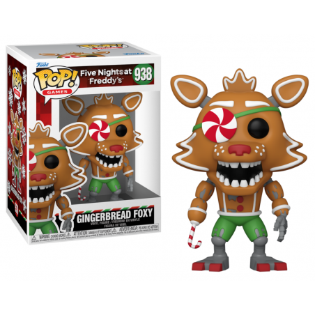 Figurina FIVE NIGHTS AT FREDDY'S - POP Games #938 - Foxy "Gingerbread"