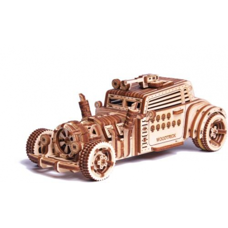 Meccanismo in legno 3D - Auto apocalittica - 280 pezzi