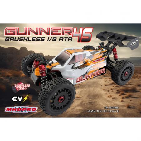 Buggy rc Radio controlled electric car Buggy GUNNER 4S Combo 4S 1:8