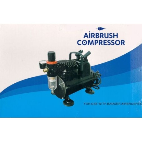  Airbrush Compresser with Auto Start /Auto Stop Function, Air pressure gauge, Adjustable pressure, Air filter, Moisture trap, Pi