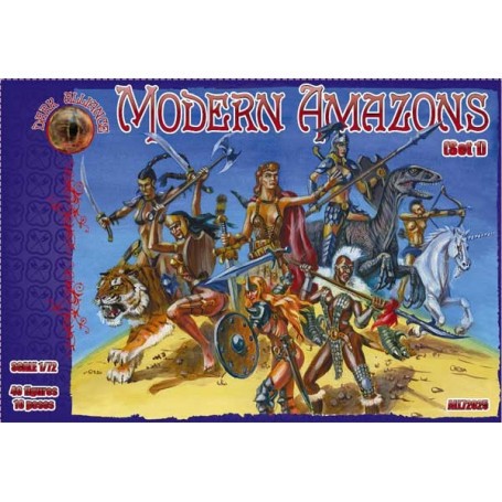 Giochi di ruolo: figurini amazzoni moderne